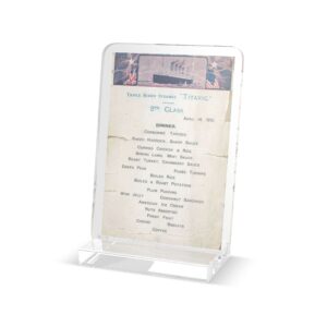 Titanic Luncheon Menu 2nd Class