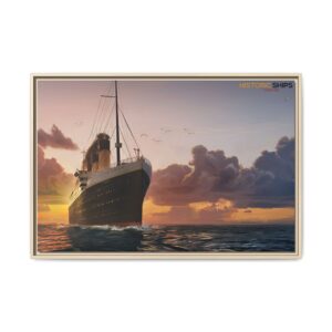 RMS Titanic Framed Matte Canvas